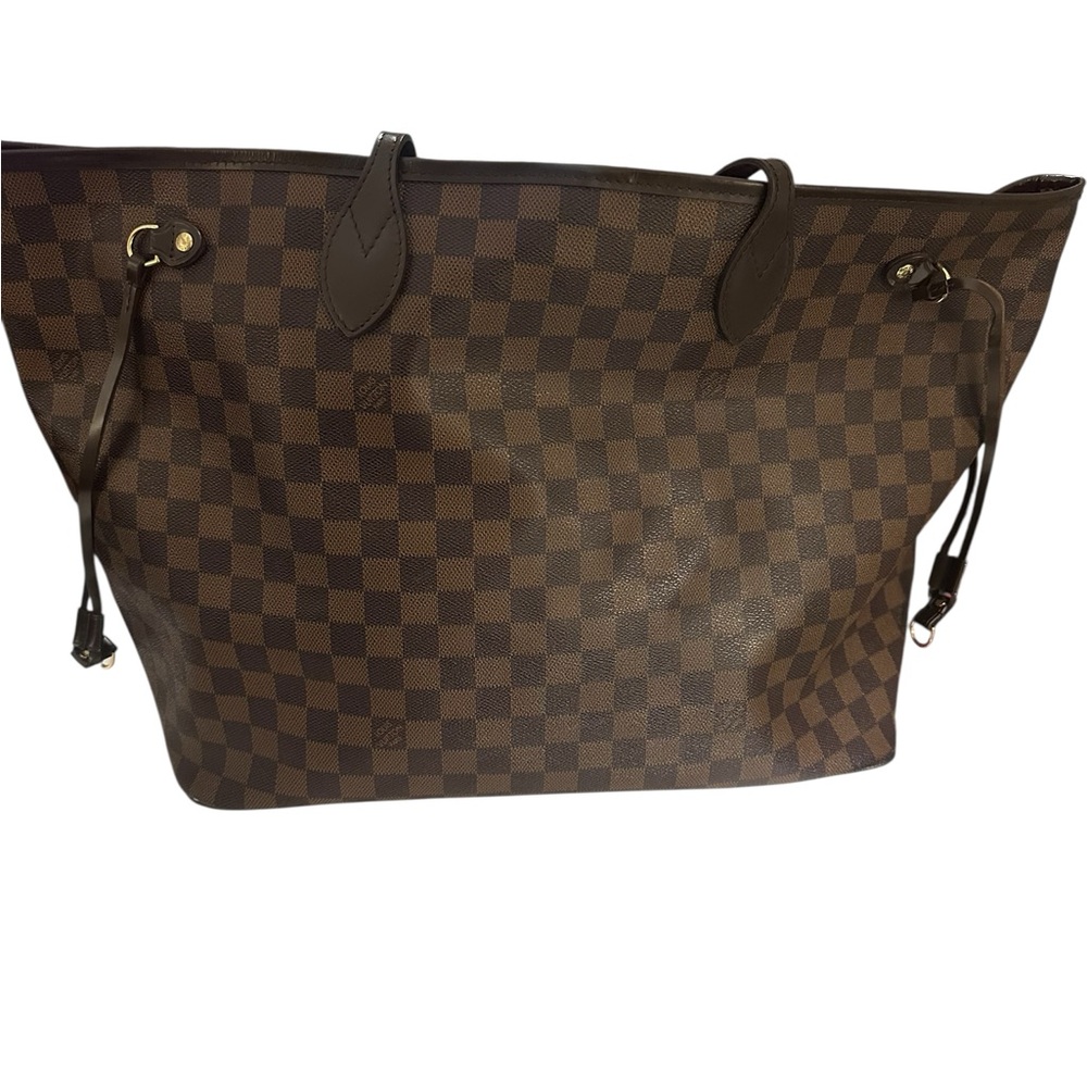 Louis Vuitton 2018 Damier Ebene Neverfull MM w Pouch (JD0138)